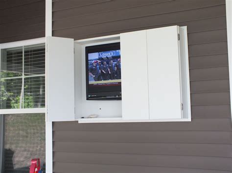 metal outdoor tv enclosure|waterproof weatherproof outdoor tv cabinet.